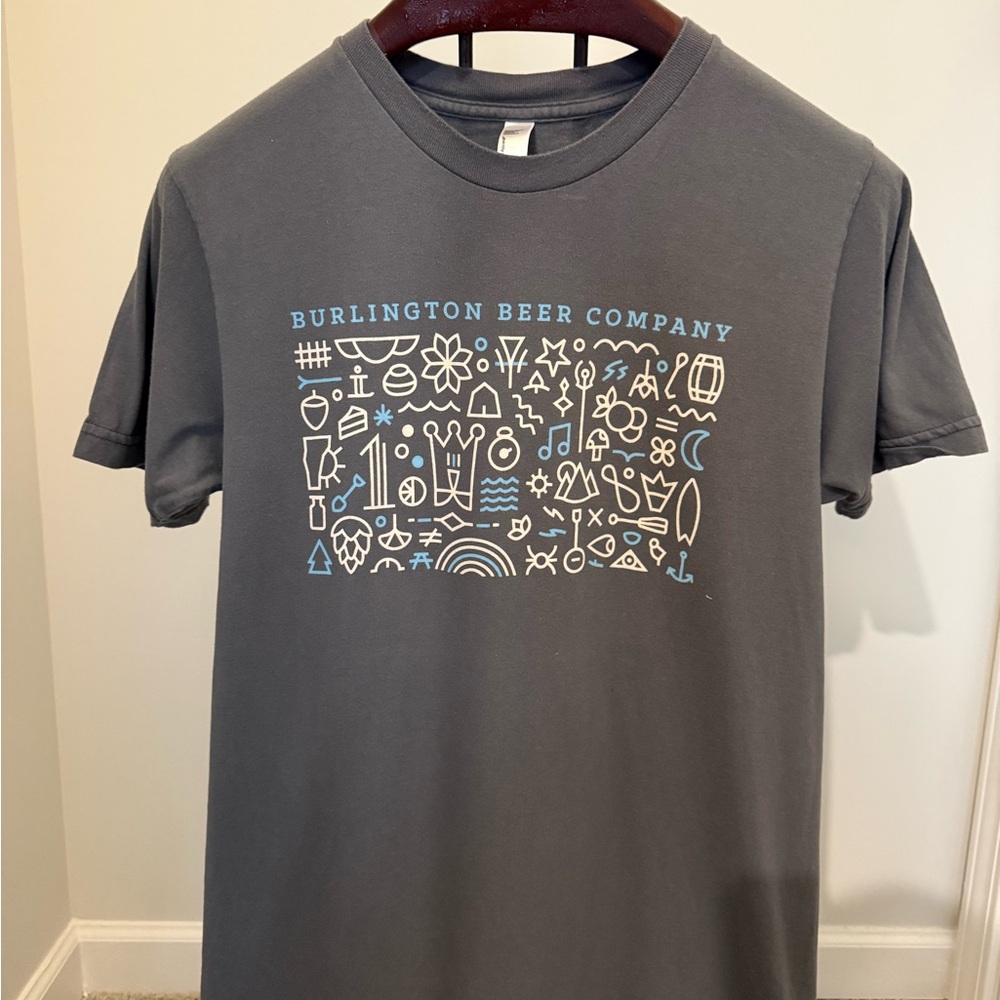 American Apparel Dark Gray Burlington Beer Company Tee